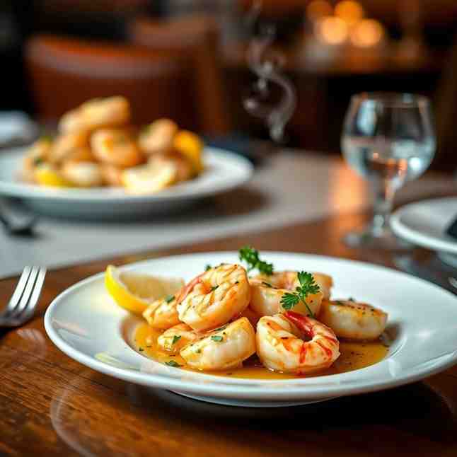 Flambéed Shrimp & Scallops Recipe